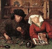 Quentin Matsys The Moneylender and his Wife Germany oil painting reproduction